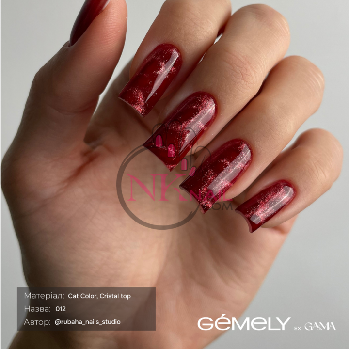 Гель-лак Gemely Cat color №012, 6 мл HEMA/TPO free
